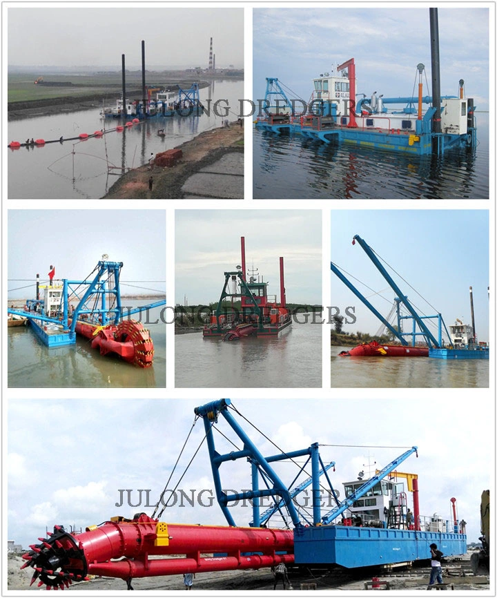 Customized 6-26 Inch Cutter Head Suction Dredgers for Sand Clay Dredging in River Lake Port Canal