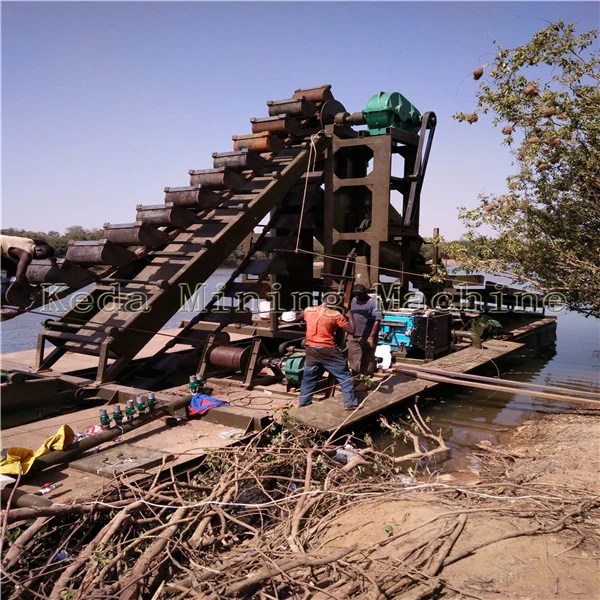 Professional Manufacturer Gold Mining Dredger Chain Bucket Gold Dredger