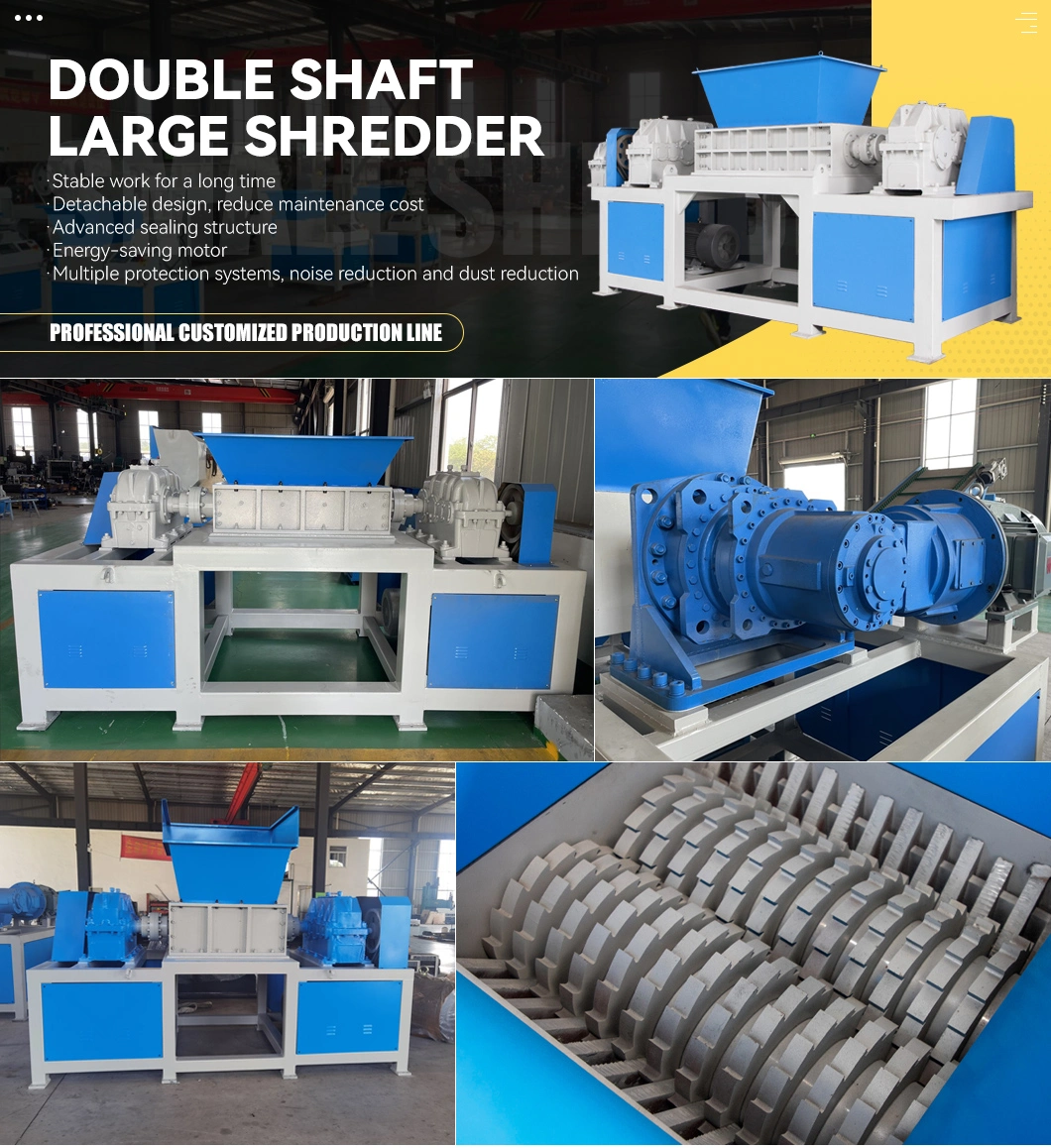 Free Blades Knives!Custom Size Automatic Large High Output Heavy Duty Offsite Dead Animal Poultry Meat/Bone/Carcass/Body Shredder Recycling Line for Feed Ration