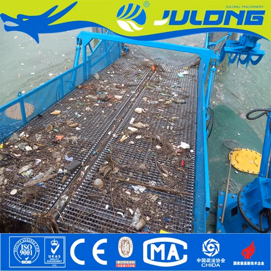 Julong 水生雑草収穫機水面清掃ボート